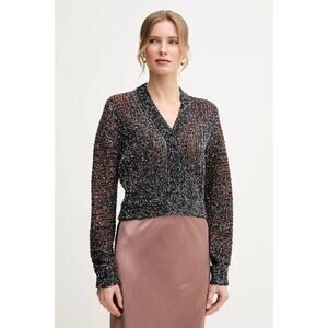 Missoni  Fitted Crop Cardigan Sweater Jacket in Black and Brown 38 XS